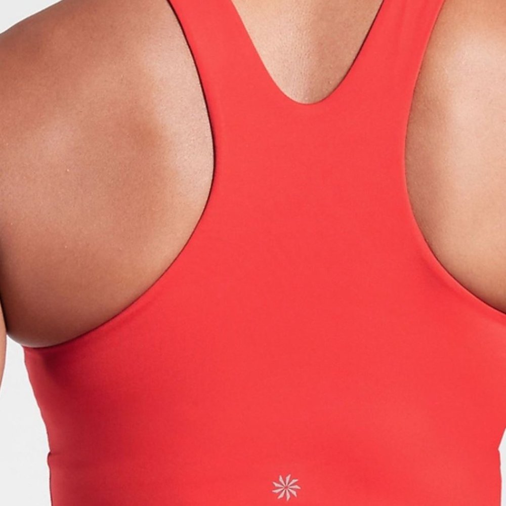 NWT Athleta Red Conscious Crop Bra - Picture 3 of 7